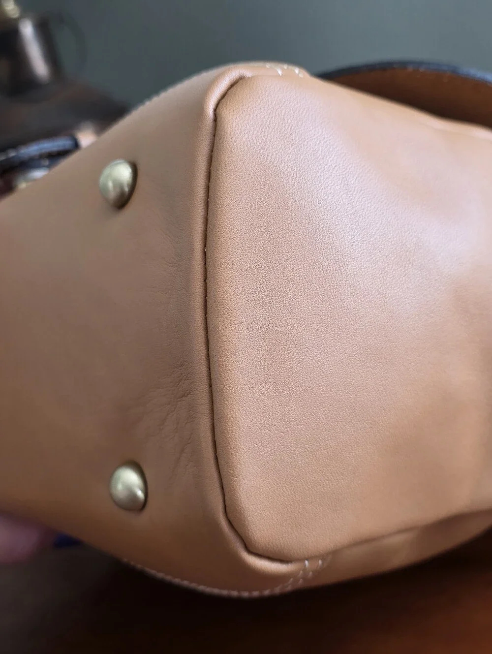 Patricia Nash Serranova Top Handle Crossbody Satchel Tan Leather Bag